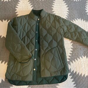 Summersalt Quilted Forest Green Puffer Coat